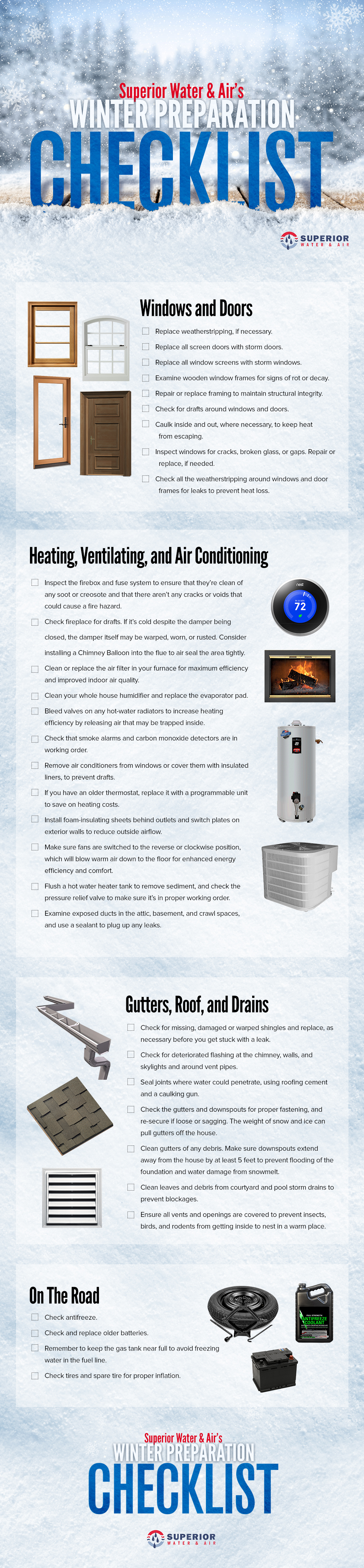 Winter Preparation Checklist