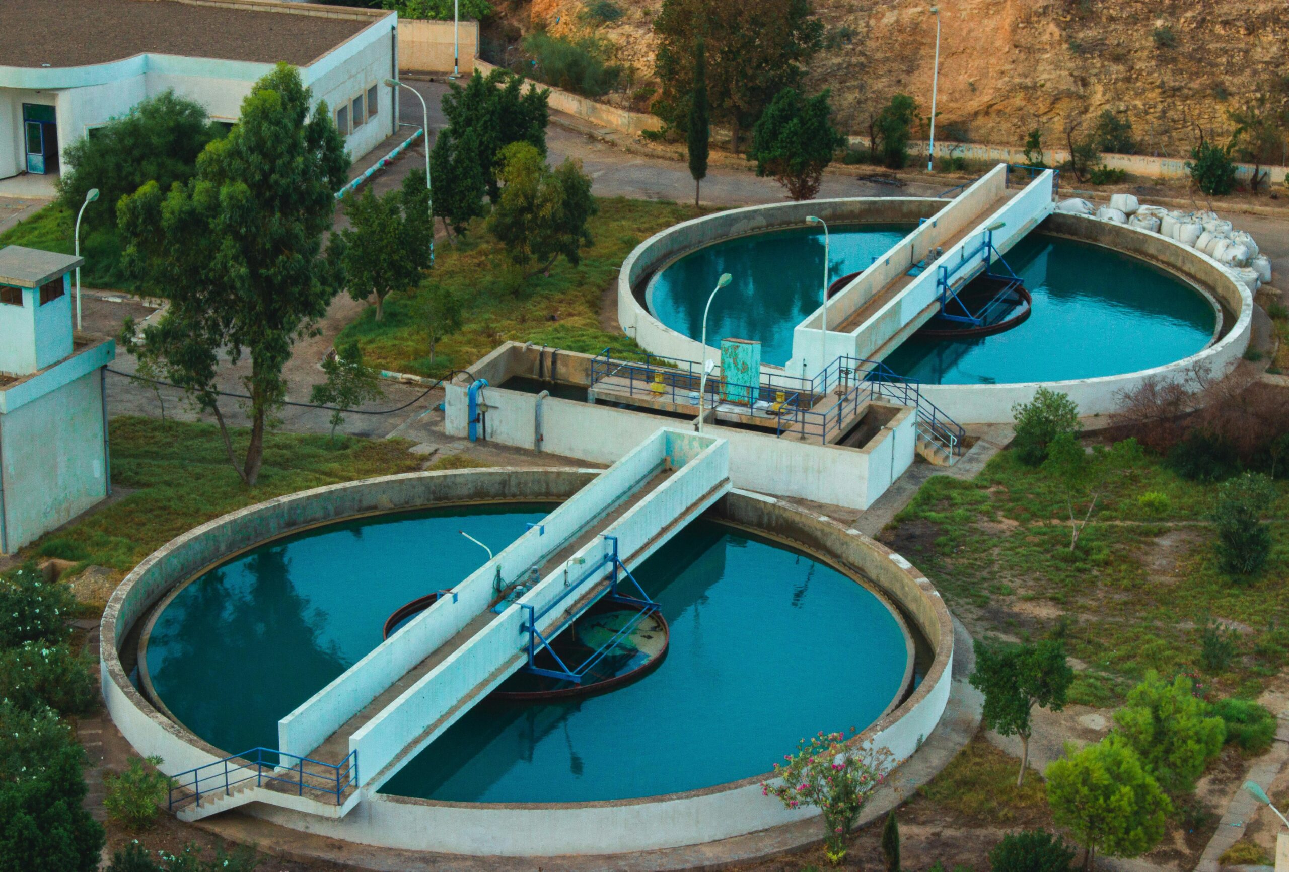 Desalination plant that does water purification.